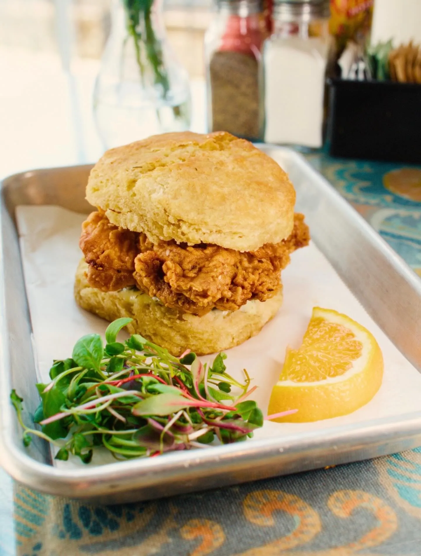 Melanie's Food Fantasy five dollar biscuit sandwich, full photo