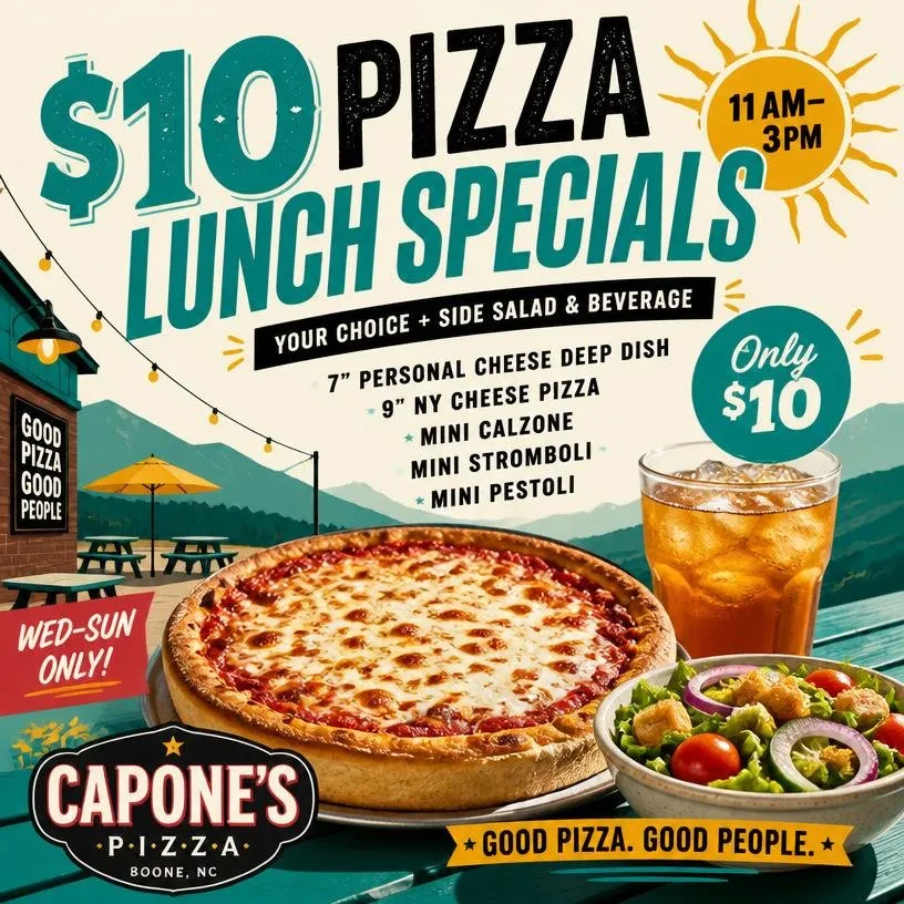 $10 Pizza Lunch Specials 11-3