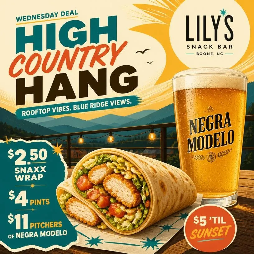 $2.50 Snaxx Wrap & $4 Negra Modelo Pints