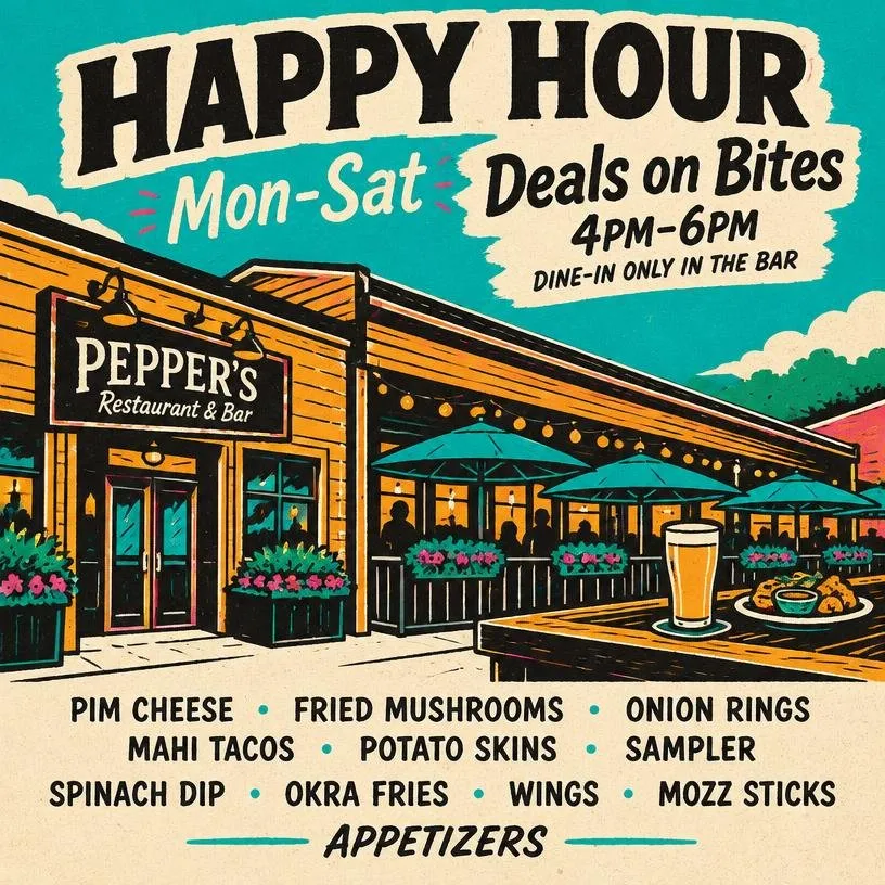 HAPPY HOUR Mon-Sat Deals on Bites