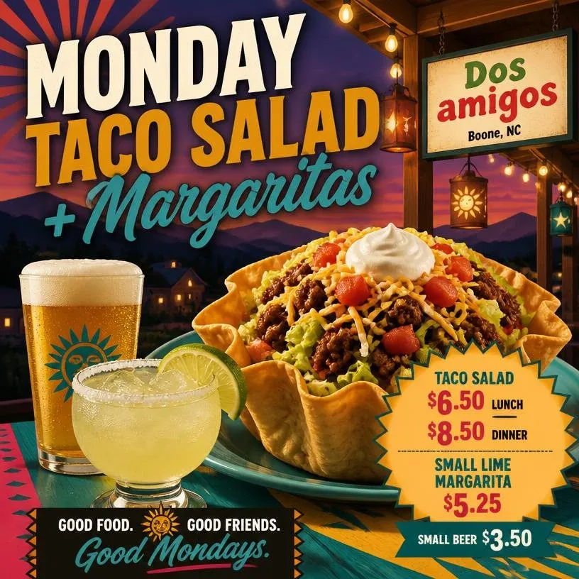 Monday Taco Salad + $5.25 Margaritas