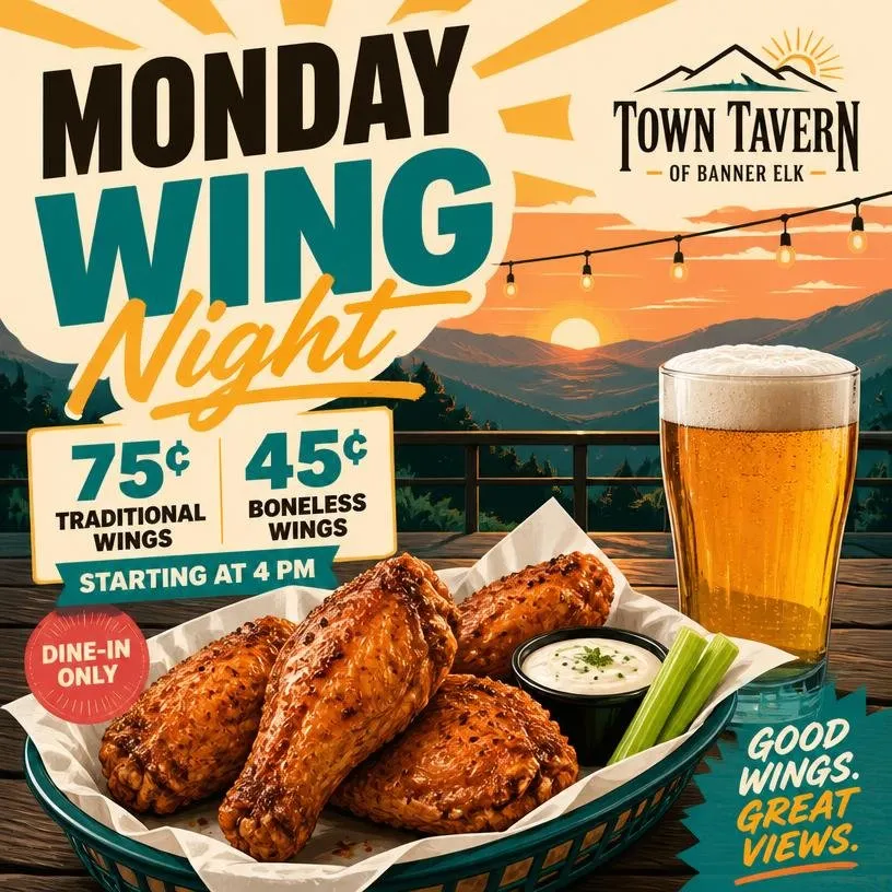 Monday Wing Night - 75¢ / 45¢ Wings