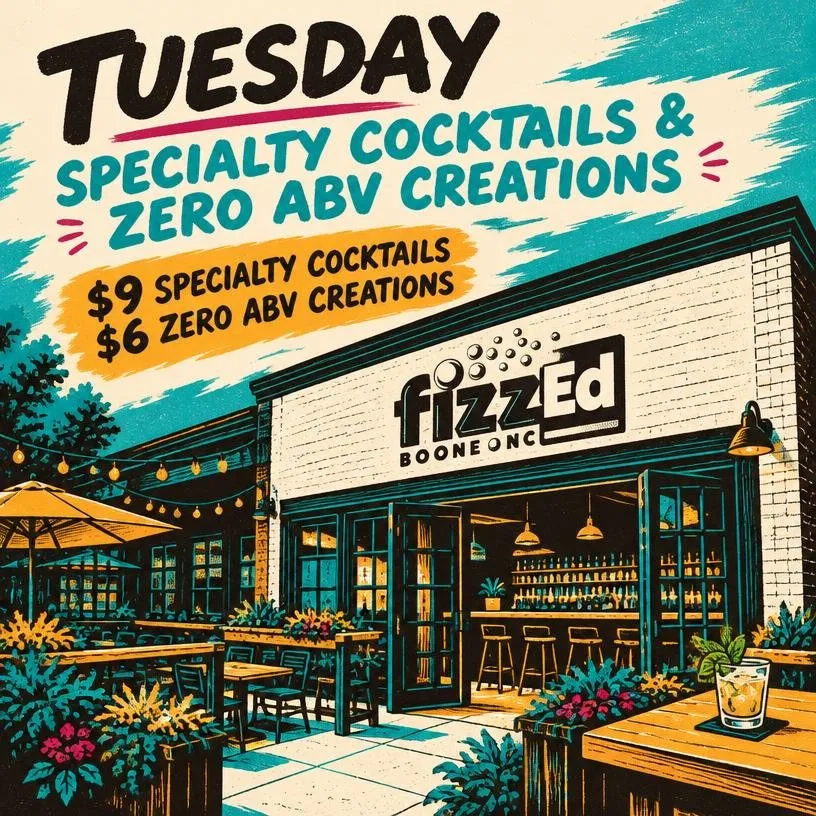 Tuesday - Specialty Cocktails & Zero ABV Creations