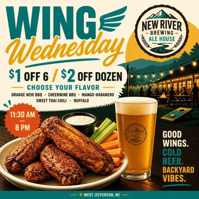 Wing Wednesday - $1 Off 6 / $2 Off Dozen