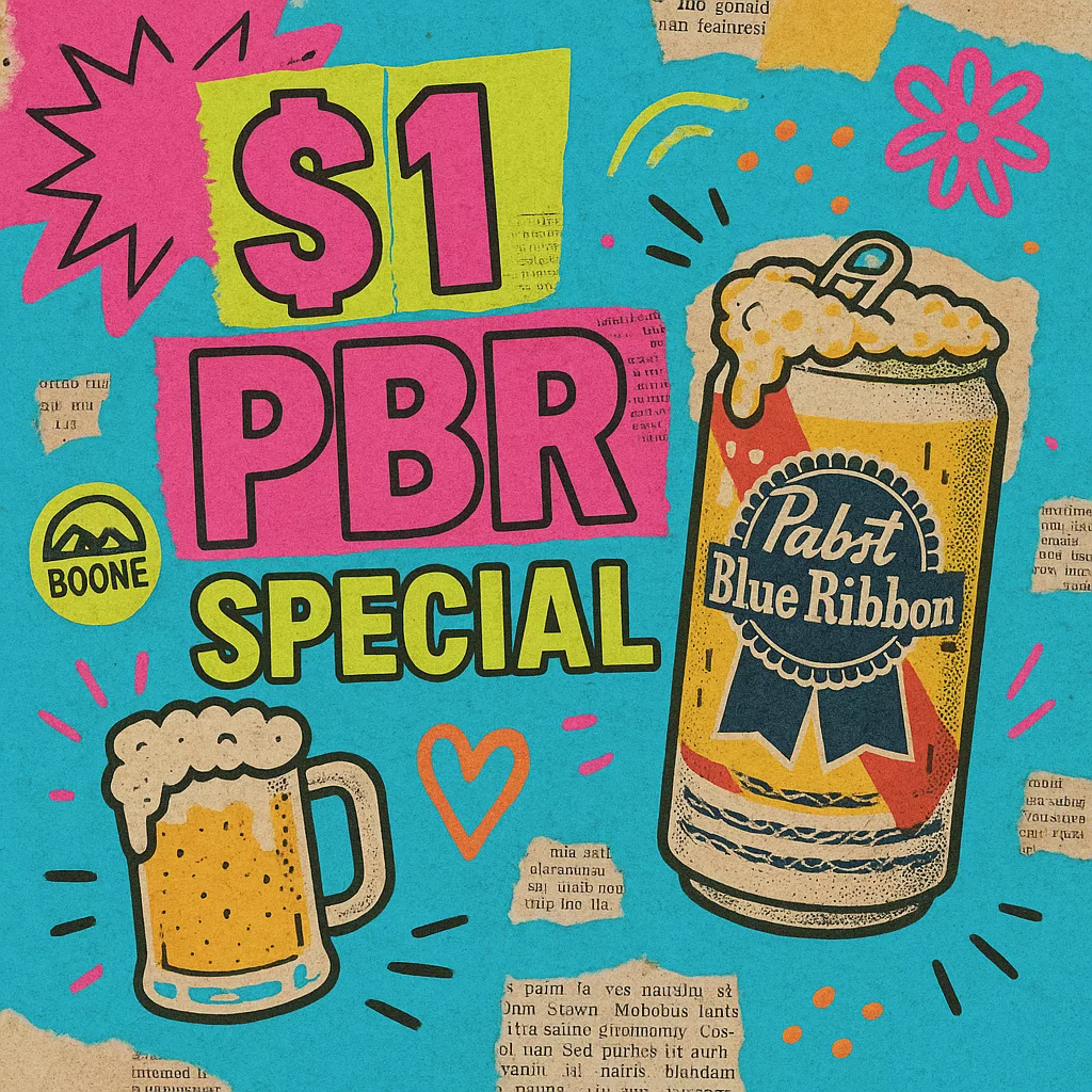 PBR Day – $1 draft, $2 tall boy