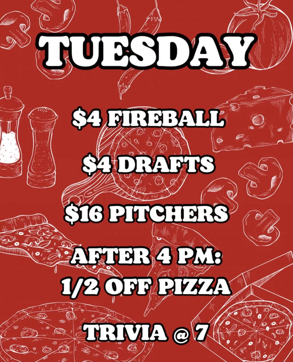 Lunch Special, Pizzas, Mountain Brew, Beer, Pitchers, Fireball Shots